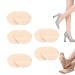 Soleful Solutions Foot Pads, Soleful Solutions High Heel Pads, Honeycomb Fabric Forefoot Pads, Metatarsal Pads Invisible Socks for Women,Non-Slip Soft Invisible Toe Socks (5Pairs, Beige) 5Pairs Beige