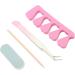 Stainless Steel Manicure Tools Set for Dead Skin Removal with Tweezers Toe Separator Wood Stick Sand Bar Professional Nail Care Kit - Buy Online on GoSupps.com