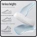 Height Increasing Insoles - 2 Pairs Orthopedic Arch Support 1.1in - Comfortable Black Insoles for Men's & Women's Footwear - Buy Online on GoSupps.com