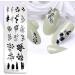 Floral Geometric Nail Art Stamping Plate Set - DIY Nail Stamp Kit (6pcs) - Buy Online on GoSupps.com