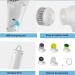 Electric Scrubber for Cleaning with 5 Changing Heads Floor Scrubbers USB Charging 360 Vibration Cleaning Scrubbing Brush Kitchen Household Multipurpose Cleaning - Buy Online on GoSupps.com