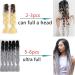 Shop Showjarlly Kanecalon Hair Extensions - Ombre Jumbo Braid 24 (3 Pack) in Black/Light Yellow - Premium Quality Braids for Stunning Styles - Buy Online on GoSupps.com