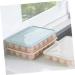 UKCOCO 2pcs Storage Box Plastic Pallet Plastic Tray Clear Egg Refrigerator Egg Holder Devil Crisper Travel Blue 30.2X21.5X4.2CM - Buy Online on GoSupps.com