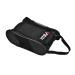 Golf shoe bag portable travel shoe bag with double zipper Breathable golf shoe organizer soccer shoe bag for men women (black)
