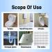 Splash Foam Toilet Cleaner Toilet Active Oxygen Agent Foam Toilet Bowl Cleaner Cleaner Foaming Powder No Scrubbing For Squatting Pans Urinals Washbasins Toilet Bowl (1PC) - Buy Online on GoSupps.com