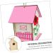 Unomor 2-Station DIY Wooden Bird Nest & House for Little Birds - Unfinished Birdhouses for Crafting - Buy Online on GoSupps.com