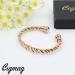 Cigmag Lymphatic Drainage Copper Bracelet for Women | 99% Pure Copper Magnetic Bracelet with Ultra Strength Magnet | Adjustable Brazaletes Cuff Bangle | Grape Tricolour | 2 Magnets - Buy Online on GoSupps.com