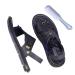 Wygwlg Men's Lightweight Summer Non-Slip Casual Ring Toe Bunion Beach Shoes Massage Insoles are Soft Non-Slip Comfortable Adjustable Two Wear Slippers for Outdoor 9.5 Black