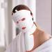 IBORRIA Led Face Mask Light Therapy for Face and Neck Red Light Therapy with Near Infrared Light Flexible Silicone Light Therapy Mask Red Light Mask for at Home Face Masks Skincare (White) - Buy Online on GoSupps.com