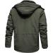 Hanxiulin Men's Oversized Fleece Jacket - Warm Hooded Sweatshirt Coat in Green (5XL) | Winter Transition Sweater - Buy Online on GoSupps.com
