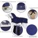 Packable Hooded Dog Raincoat with Reflective Strips - Adjustable Lightweight Poncho for Small to Large Dogs - Blue (Back 12 Inches) - Buy Online on GoSupps.com