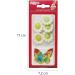 Dekora - Box of 5 White Sugar Flowers and 4 Multicoloured Wafer Butterflies - Edible Cake Toppers - Sugar Cake Decoration for Birthday Cakes - Buy Online on GoSupps.com