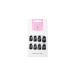 Sethexy Flame False Nails - Medium Ballerina Black Press-On Acrylic Nails (24 pcs) for Women & Girls - Buy Online on GoSupps.com