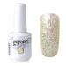 Vishine Nail Salon UV Manicure Polish Soak Off Gel Polish Nail Art Glitter Ivory Color 790 #790