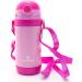 Insulated Straw Water Bottle | Kids Insulated Bottle | Thermos Bottle 12 Ounce Bottle - by Primo Passi (Pink)