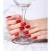 Wahrshei Red Nail Foils - 20 Self-Adhesive Gel Nail Stickers | UV Gel Nail Wraps for Stunning Red Nail Art - Buy Online on GoSupps.com