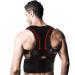 Magnetic Back Support for Posture Corrector with 10 Magnets and Adjustable Straps and Breathable Mesh Panels (Black XXL)