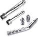 Shower Anal Shower Kit - 3 Shower Heads 59 Inch Hose & Enema Syringe Set for Men & Women - Silver - Buy Online on GoSupps.com
