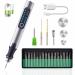 USB Rechargable Engraving Pen With 35bits Mini Electric Engraver Etching Machines Cordless Rotary Tools Engraved Jewelry Glass Stone Metal Plastic Wood Resin Silver