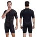 Seaskin Mens 3mm Shorty Wetsuit Womens, Full Body Diving Suit Front Zip Wetsuit for Diving Snorkeling Surfing Swimming Men's Shorty Large