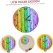 Zerodeko Color Wood Grain Wall Clock Yellow Bathroom Decor 3d Clock Shower Clock Retro Clock Mute Hanging Clock Colorful Wall Clock Wooden Clock Household Acrylic Wall Hanging - Buy Online on GoSupps.com