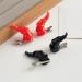 xbiez 1pair Devil Horn Shape Hairpins Hot Girls Goth Duckbills Hair Clip Halloween Goth Ponytail Braids Hair Clip for Woman Red - Buy Online on GoSupps.com