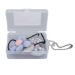 Hearing aid clip Anti-loss-lanyard protection for adults seniors children portable couch anti-loss listener lanyard clips flower loop pattern (individual ear)