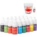 Vibrant Edible Food Dye - Food-Grade 25 Color Concentrated Liquid Food Colouring Set - Gel Icing Colors for Kids Cake Decorating Baking Fondant Frosting 10ml 12b - Buy Online on GoSupps.com
