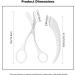 Stainless Steel Eyebrow Scissors with Comb - Trimmer Tool for Women & Girls | Beginner Friendly Eyebrow Razor in White - Buy Online on GoSupps.com