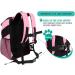 PetAmi Premium Pet Carrier Backpack for Small Cats and Dogs - Ventilated Design, Safety Strap, Pink - Ideal for Travel, Hiking & Outdoor Use - Buy Online on GoSupps.com