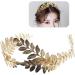 Gold Leaf Headband Metal Leaves Bride Wedding Headpiece Head Wear Accessories for Women - Buy Online on GoSupps.com
