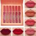 evpct 6Pcs Matte Liquid Lipstick Set Lip Stain Makeup Kit 24 Hour Long Lasting Waterproof Dark Red Stay on Matte Matt Lipsticks Set for Women Matt Liquid Lippies labiales matte larga duracion 24 C-01 6 Count (Pack of 1) ...