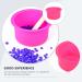 Buy Milists Silicone Wax Warmer - Portable Hair Removal Wax Melting Pot & Accessories (12x12 cm Pink) - International Shipping Available - Buy Online on GoSupps.com