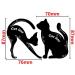 Garden Of Arts Cat Line Eyeliner Stencil | Smoky Eyeshadow Applicator Plate | Professional Black Cat Shape Template for Eye Makeup - PVC Material - Buy Online on GoSupps.com
