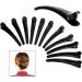 iwobi 12 Pcs Women Plastic Crocodile Hair Clips Hairdresser Sectioning clips Combi-clip Card (Black) - Buy Online on GoSupps.com