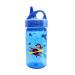 Nalgene Kids Sustain Grip-N-Gulp Water Bottles Made with Material Derived from 50% Plastic Waste  Leak Proof Sippy Cup  Durable  BPA and BPS Free  Dishwasher Safe  Reusable  12 Ounces  Orange Volcano Blue Biplane