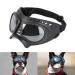 Petleso sunglasses for dogs UV dog glasses Easy to wear protective glasses for dogs fashionable pet accessories motorcycle glasses for small/medium -sized dogs silver