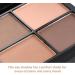 Beatifufu 4 Mirror Makeup Elegant and Matte with Shadow Eyeshadow Eye Colors Sponge Brown - Buy Online on GoSupps.com