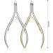 SVAASA Nail Clippers Stainless Steel Cuticle Nipper Professional Remover Scissors Finger Care Manicure Nail Clipper Dead Skin Tools Gold and Sliver (Color : Sliver) - Buy Online on GoSupps.com