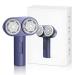 Portable Fabric Shaver and Lint Remover - Rechargeable Double-Head Lint Shaver with 6 Blades for Each - Electric 2-Speed Clothes Shaver and Furniture Cleaner Fabric Couch - Purple