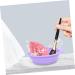 Housoutil Cleaning Pad Silicon Brush Cleaner Cosmetics Brush Scrubber Makeup Cleaning Mat Cosmetic Brush Cleaner Pad Makeup Scrubber Bowl Silica Gel Purple Cleaning Brush Make up 14.5x11cm Purple - Buy Online on GoSupps.com