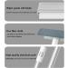 Spray Window Washing Kit with Sewage Collector and 3 Pads 4 in 1 Window Cleaning Kit with Extension Pole Shower Door Squeegee for Bathroom Window Mirror Tile Wall - Buy Online on GoSupps.com