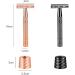 Jodial Gold Safety Razor for Women - Double Edge Manual Razor with 5 Platinum Blades - Reusable Metal Shaving Tool - Buy Online on GoSupps.com
