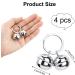 Leikedun 4 Set Loud Dog Cat Collar Bells Metal Pet Bells for Collars Pet Tracker Bells Pets Collar Charm Pendant Bells Vintage Small Bell for Pets Pendant Key Rings Silvery - Buy Online on GoSupps.com