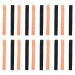 20 Pack Adjustable and Breathable Replacement Wristband Soft Wristband for Heart Rate Monitor - (Black+Orange)