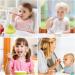 Vicloon 4 Pcs Silicone Baby Spoons - Self-Feeding Weaning Spoons for Kids, Toddlers, Children, Infants - Khaki Series - Buy Online on GoSupps.com
