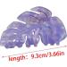 XIAHIOPT Simple Foliage Large Hair Claw Clip Hair Jaw Clip Leaf Hair Catch Barrettes Hair Adornment Hair Ornament Purple - Buy Online on GoSupps.com