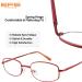 Buy EFE Metal Frame Reading Glasses - 2.5x Spring Hinge Eyeglasses | Lightweight 4 Pack Mix Color for Men & Women - International Shipping Available - Buy Online on GoSupps.com