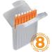 JB White 8-Piece Cerumen Filters for Hearing Aids | Compatible with Starkey Hear Clear H rz ger Kind Evo/Evor | 1.5mm High 1.7mm Diameter Orange - Buy Online on GoSupps.com
