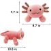YILITI Axolotl Stuffed Animal Toy 10.8 - Cute Axolotl Plushie Doll Pillow for Kids & Adults (Pink) - Buy Online on GoSupps.com